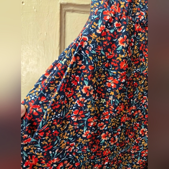 Bloomchic Ditsy Floral Drawstring Bust Midi Dress W/Pockets NWT - Picture 6 of 6